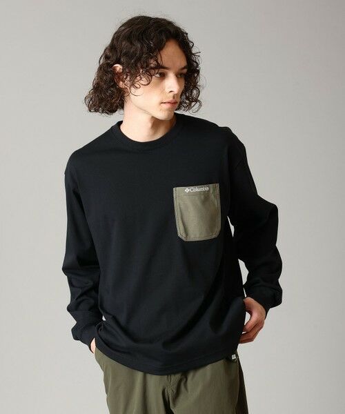 Columbia / コロンビア Tシャツ | Columbia/ ヤングストリートロングスリーブクルー /コロンビア(Black Stone Green)