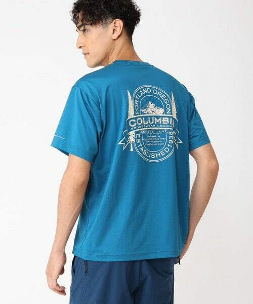 Columbia/コロンビア Columbia/ ハーパースパイアグラフィックショートスリーブTシャツ /コロンビア Dark Turquoise XL Columbia/コロンビア Columbia/ ハーパースパイアグラフィックショートスリーブTシャツ /コロンビア Dark Turquoise XL