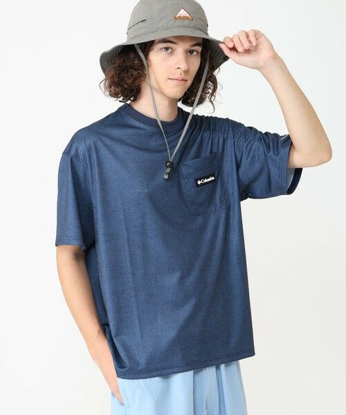 Columbia/コロンビア Columbia/ ポーラーパイオニアパターンドショートスリーブ /コロンビア Collegiate Navy Denim M Columbia/コロンビア Columbia/ ポーラーパイオニアパターンドショートスリーブ /コロンビア Collegiate Navy Denim M