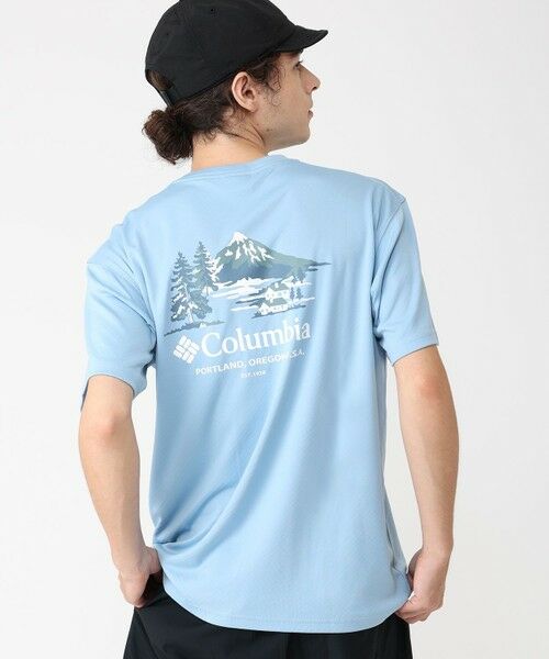Columbia/コロンビア Columbia/ レイクアローヘッドグラフィックショートスリーブTシャツ /コロンビア Ripple Blue、 Mountain S Columbia/コロンビア Columbia/ レイクアローヘッドグラフィックショートスリーブTシャツ /コロンビア Ripple Blue、 Mountain S