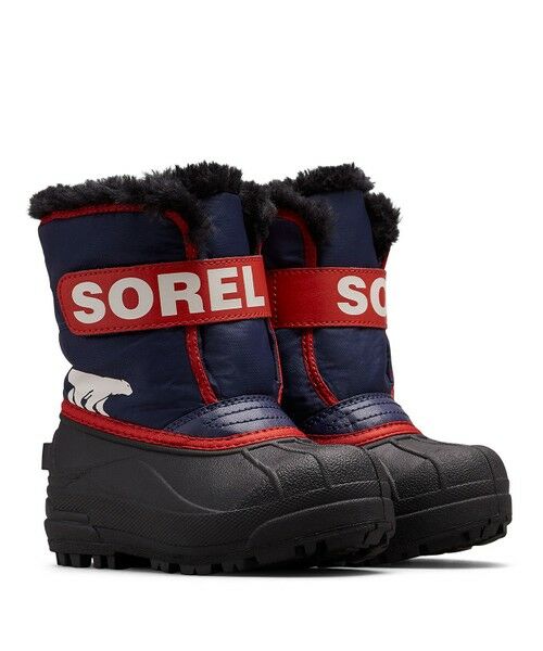 Columbia/コロンビア SOREL/ 【KIDS】チルドレンズ スノーコマンダー ブーツ /ソレル Nocturnal、 Sail Red 13.0cm Columbia/コロンビア SOREL/ 【KIDS】チルドレンズ スノーコマンダー ブーツ /ソレル Nocturnal、 Sail Red 13.0cm