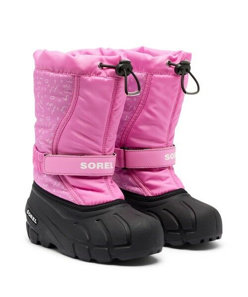 Columbia/コロンビア SOREL/ 【KIDS】チルドレンズ フルーリーブーツプリント /ソレル Orchid、 Black 15.0cm