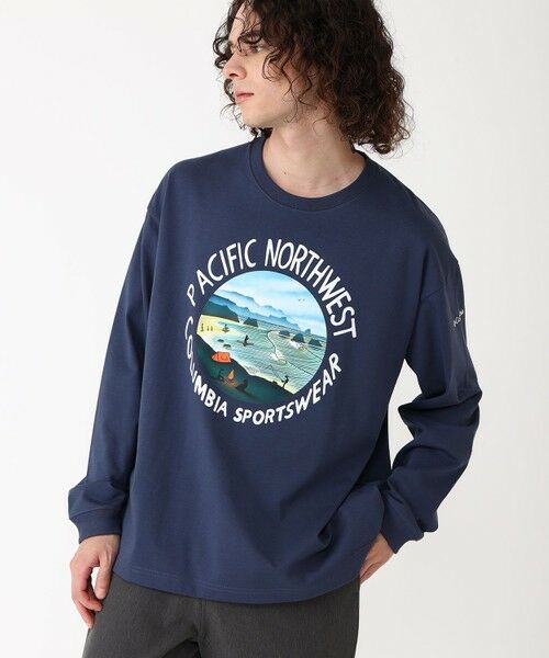 Columbia/コロンビア Columbia/ レイクトゥアベニューグラフィックロングスリーブTシャツ /コロンビア Nocturnal、 PNW L Columbia/コロンビア Columbia/ レイクトゥアベニューグラフィックロングスリーブTシャツ /コロンビア Nocturnal、 PNW L