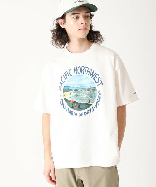 Columbia/コロンビア Columbia/ レイクトゥアベニューグラフィックショートスリーブTシャツ /コロンビア Sea Salt、 PNW XL