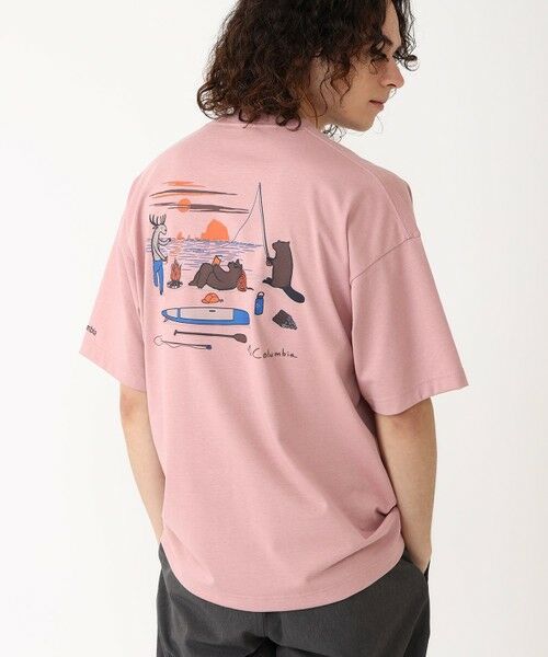 Columbia / コロンビア Tシャツ | Columbia/ レイクトゥアベニューグラフィックショートスリーブTシャツ /コロンビア(Eraser Pink、 Beach)