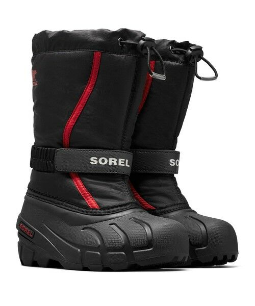 Columbia/コロンビア SOREL/ 【KIDS】チルドレンズフルーリー ブーツ /ソレル Black、 Bright Red 14.0cm Columbia/コロンビア SOREL/ 【KIDS】チルドレンズフルーリー ブーツ /ソレル Black、 Bright Red 14.0cm