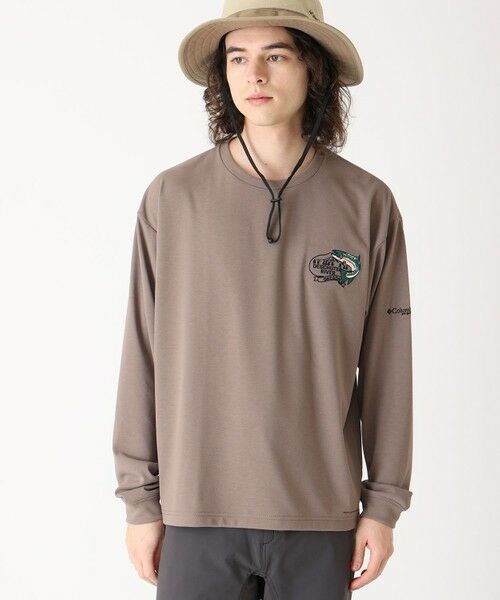 Columbia/コロンビア Columbia/ バーンノベルグラフィックロングスリーブTシャツ /コロンビア Iron、 Trout XL Columbia/コロンビア Columbia/ バーンノベルグラフィックロングスリーブTシャツ /コロンビア Iron、 Trout XL