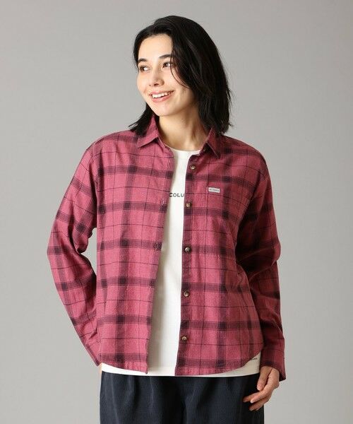 Columbia / コロンビア シャツ・ブラウス | Columbia/ ウィメンズブルーポイントクリークウーブンLSシャツ /コロンビア(Antique Mauve Window Check)