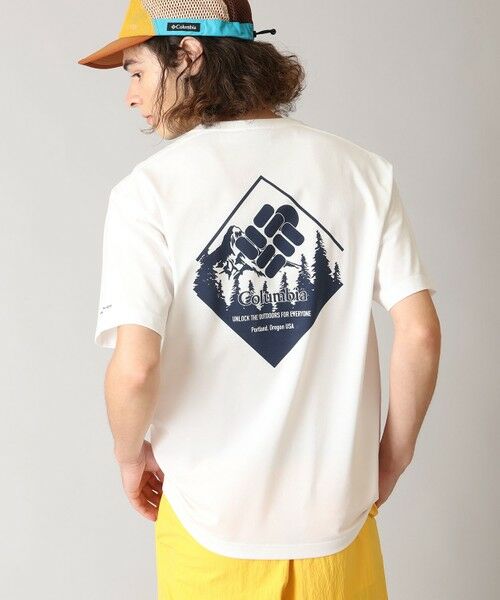 Columbia / コロンビア Tシャツ | Columbia/ アーバンハイクグラフィックショートスリーブTシャツ /コロンビア(Sea Salt Back Print)