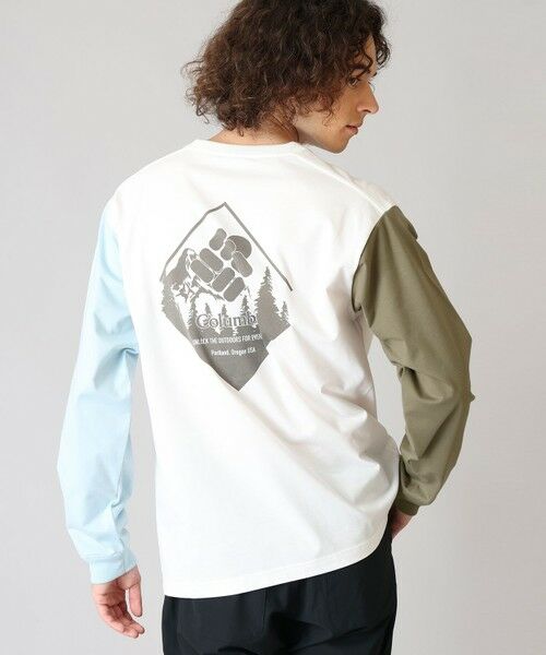 Columbia / コロンビア Tシャツ | Columbia/ アーバンハイクグラフィックロングスリーブTシャツ /コロンビア(Sea Salt Multi)