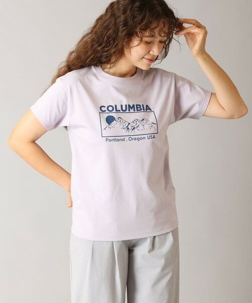 Columbia / コロンビア Tシャツ | Columbia/ ウィメンズヤハラフォレストショートスリーブTシャツ /コロンビア（Lavender Pearl Mountain Graphic）