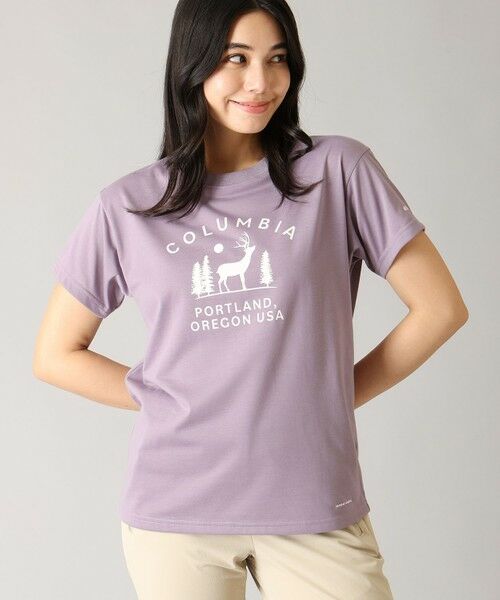 Columbia / コロンビア Tシャツ | Columbia/ ウィメンズチェンブリンコーブショートスリーブTシャツ /コロンビア（Shale Purple）