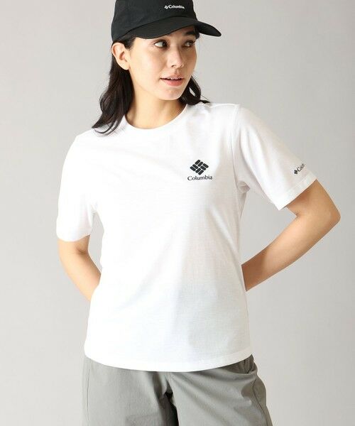 Columbia / コロンビア Tシャツ | Columbia/ ウィメンズシダートレイルグラフィックTシャツ /コロンビア(White Stacked Gem Mini)