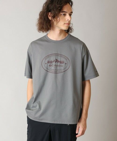 Columbia / コロンビア Tシャツ | Columbia/ コールドベイダッシュショートスリーブTシャツ /コロンビア(City Grey Front Print)