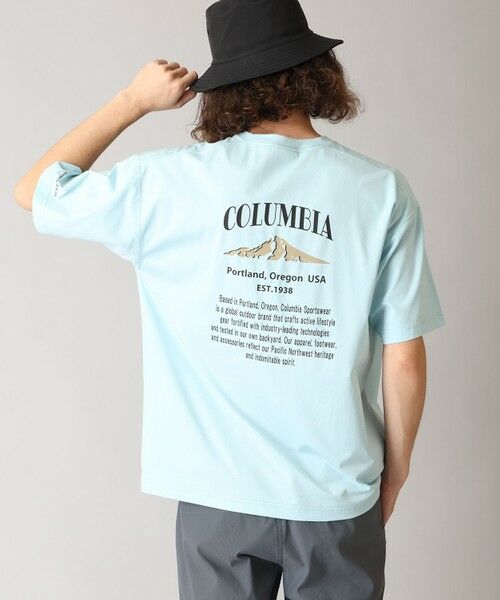 Columbia / コロンビア Tシャツ | Columbia/ コールドベイダッシュショートスリーブTシャツ /コロンビア(Marine Light Back Print)