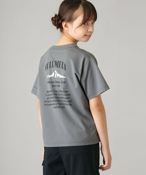 Columbia / コロンビア Tシャツ | Columbia/ キッズアイテム/ ユースコールドベイダッシュグラフィックショートスリーブTシャツ /コロンビア（City Grey Back Print）