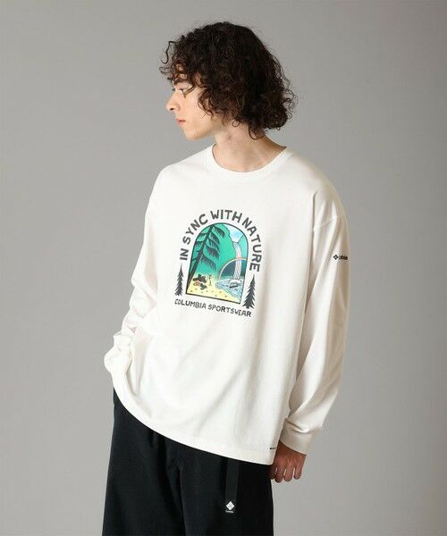 Columbia / コロンビア Tシャツ | Columbia/ レイクトゥアベニューグラフィックロングスリーブTシャツ /コロンビア（Sea Salt Waterfall）