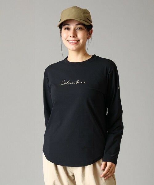 Columbia / コロンビア Tシャツ | Columbia/ ウィメンズフィットトゥーハイクロングスリーブクルー /コロンビア(Black)