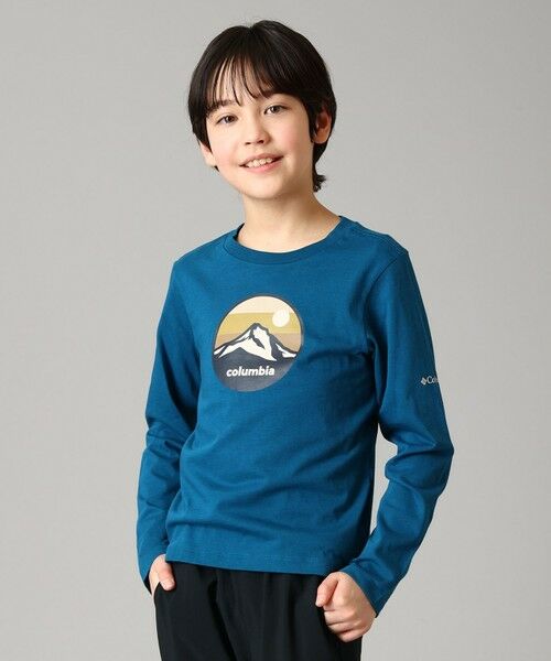 Columbia / コロンビア Tシャツ | Columbia/ ドブソンパスロングスリーブグラフィックTシャツ /コロンビア(Phoenix Blue Circular Scene)