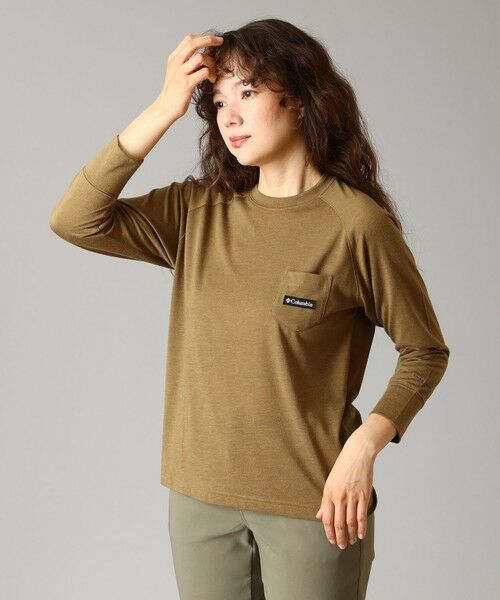 Columbia / コロンビア Tシャツ | Columbia/ ウィメンズトランキルピークロングスリーブポケットTシャツ /コロンビア(Delta)