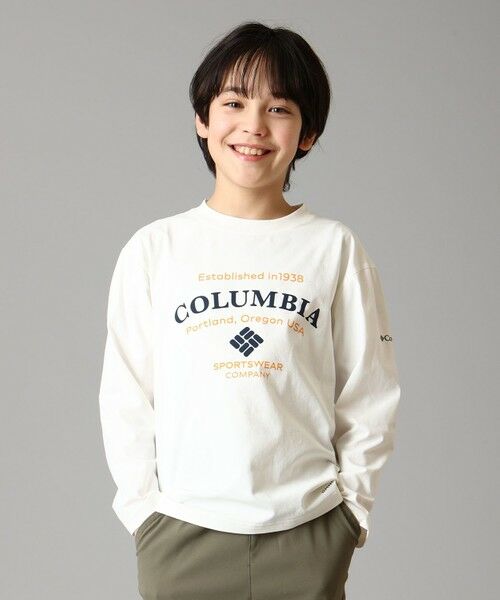 Columbia / コロンビア Tシャツ | Columbia/ キッズアイテム/ ユースライトキャニオングラフィックロングスリーブTシャツ /コロンビア(Sea Salt)