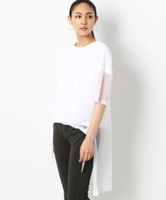 〔TALLサイズ〕シフォンジャージー ビッグＴシャツ