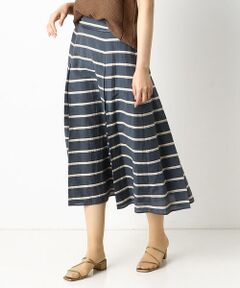 COMME CA COMFORT / コムサ・コンフォート（Lサイズ） ロング・マキシ丈スカート | 〔TALLサイズ〕パイルボーダー スカート