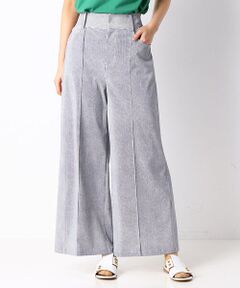 COMME CA COMFORT / コムサ・コンフォート（Lサイズ） その他パンツ | 〔TALLサイズ〕メリルハイテンション デニム調プリント ワイドパンツ