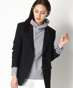 COMME CA COMFORT / コムサ・コンフォート（Lサイズ） パーカー | 〔TALLサイズ〕シルケット天竺ボーダー プルオーバー