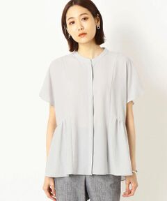 〔TALLサイズ〕ヴィンテージストレッチシフォン ブラウス