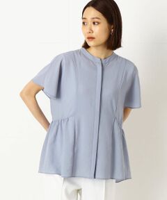 〔TALLサイズ〕ヴィンテージストレッチシフォン ブラウス