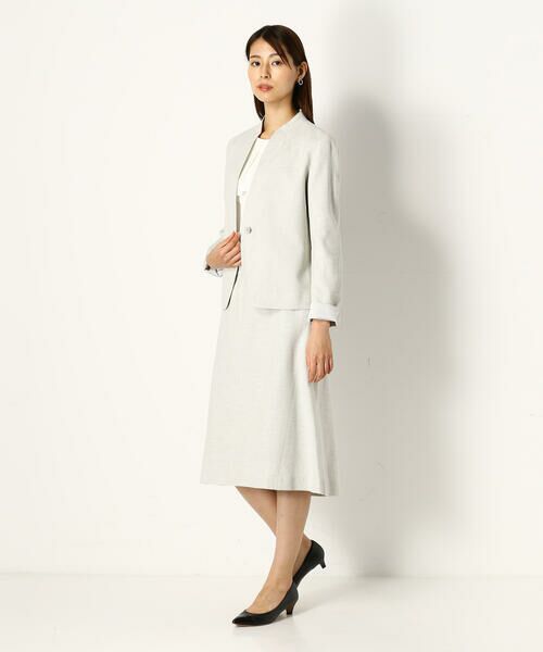 COMME CA COMFORT / コムサ・コンフォート（Lサイズ） ミニ・ひざ丈スカート | 〔TALLサイズ〕【セットアップ対応】ツイードスカート | 詳細3