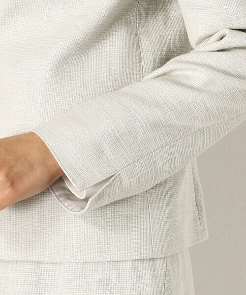 COMME CA COMFORT / コムサ・コンフォート（Lサイズ） ノーカラージャケット | 〔TALLサイズ〕【セットアップ対応】ツイード ジャケット | 詳細7