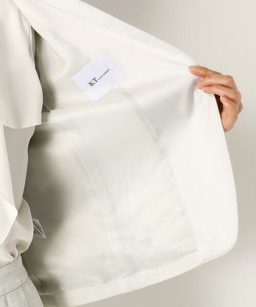 COMME CA COMFORT / コムサ・コンフォート（Lサイズ） ノーカラージャケット | 〔TALLサイズ〕【セットアップ対応】ツイード ジャケット | 詳細8