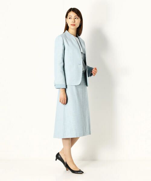 COMME CA COMFORT / コムサ・コンフォート（Lサイズ） ノーカラージャケット | 〔TALLサイズ〕【セットアップ対応】ツイード ジャケット | 詳細14