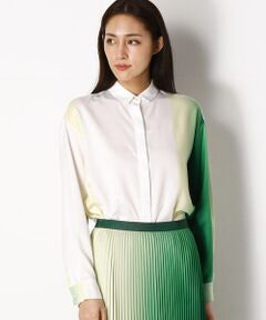 COMME CA COMFORT / コムサ・コンフォート（Lサイズ） シャツ・ブラウス | 〔TALLサイズ〕カラーグラデーションプリント シャツ