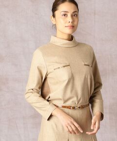 COMME CA COMFORT / コムサ・コンフォート（Lサイズ） シャツ・ブラウス | 〔TALLサイズ〕ストレッチフラノ プルオーバーブラウス