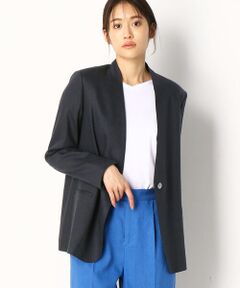 〔TALLサイズ〕【セットアップ対応】麻ストレッチ ジャケット