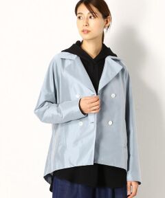 COMME CA COMFORT / コムサ・コンフォート（Lサイズ） ピーコート | 〔+サイズ〕【洗える】ストレッチタフタ ピージャケット