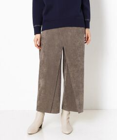 COMME CA COMFORT / コムサ・コンフォート（Lサイズ） その他パンツ | 〔+サイズ〕【ウォッシャブル】コーデュロイ 巻きスカート風パンツ
