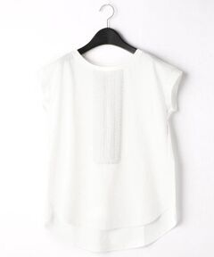 COMME CA COMFORT / コムサ・コンフォート（Lサイズ） Tシャツ | 〔PLUSサイズ〕【ウォッシャブル】キラキラ プリントＴシャツ