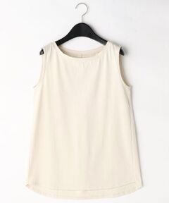 COMME CA COMFORT / コムサ・コンフォート（Lサイズ） タンクトップ | 〔+サイズ〕【洗える】プレーティング天竺 タンクトップ