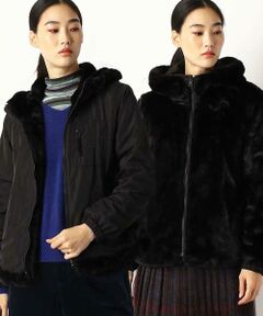 COMME CA COMFORT / コムサ・コンフォート（Lサイズ） ブルゾン | リバーシブル ファーブルゾン