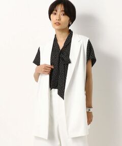 COMME CA COMFORT / コムサ・コンフォート（Lサイズ） ベスト | 〔TALLサイズ〕丸編スムースシレー加工 ジレ