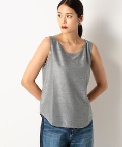 COMME CA COMFORT / コムサ・コンフォート（Lサイズ） タンクトップ | 〔TALLサイズ〕【洗える】ラメ タンクトップ