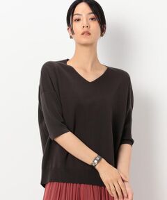COMME CA COMFORT / コムサ・コンフォート（Lサイズ） ニット・セーター | 〔TALLサイズ〕ミラノリブ Ｖネックニットプルオーバー