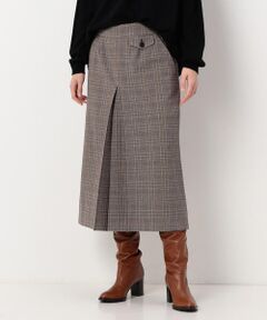 COMME CA COMFORT / コムサ・コンフォート（Lサイズ） ロング・マキシ丈スカート | 〔TALLサイズ〕【セットアップ対応】２ＷＡＹストレッチシアバターグレンチェック柄 スカート