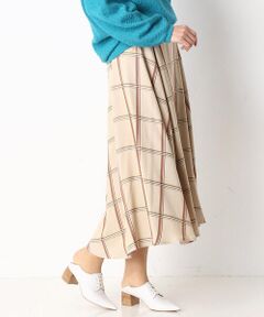 COMME CA COMFORT / コムサ・コンフォート（Lサイズ） ロング・マキシ丈スカート | 〔TALLサイズ〕レインボーチェック柄 ロングスカート