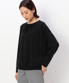 COMME CA COMFORT / コムサ・コンフォート（Lサイズ） カットソー | 〔 TALLサイズ 〕 ラグウォームプレミア 丸首ギャザープルオーバー