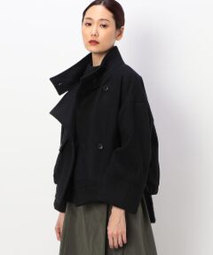 COMME CA COMFORT / コムサ・コンフォート（Lサイズ） ブルゾン | 〔+サイズ〕メルトン ボックスシルエットブルゾン